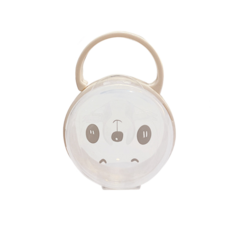 奶嘴盒 奶嘴收納盒 外出奶嘴收納盒 奶嘴收納 奶嘴防塵盒 外出收納 奶嘴防塵 嬰兒收納 奶嘴收納包, 杏色, 1個