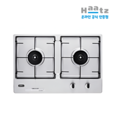 하츠 2구 가스쿡탑 HGR-2040SDS 가로형 빌트인 가스레인지 560X370, LNG, HGR-2040SDSH