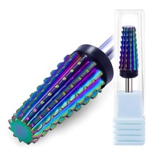 네일드릴비트 전문가용 파츠 각질 FANTEXY 332 카바이드 네일 드릴 비트 컬러 코팅 젤 폴리시 제거용 텅스텐 세트 파일 테크 용품 매니큐어 페디큐어 큐티클 폴리싱 초거친, XC, 1