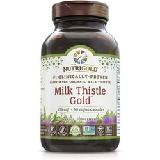 뉴트리골드 밀크 씨슬 골드 175mg 비건 캡슐 글루텐 프리 비건, 90개입, 1개, 90정