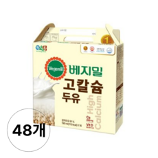 정식품 베지밀 고칼슘 두유, 48개, 190ml