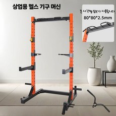 스쿼트 랙 전문가용 파워 헬스기구 멀티랙 홈 피트니스 바벨 렉 가정용 운동기구 헬스장용 프리 스쿼트 벤치 프레스 일체형 하프랙 홈짐 설치 웨이트 머신 가성비 홈트 헬스기계, A_실버 그레이 스쿼트 랙 (더블 바 포함)