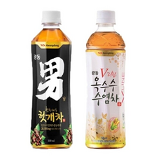 (광동 헛개차 6펫 옥수수수염차) 옵션/업소용/음료/사무실/페트/곡물차/음료수/음료병/헛개/녹차, 1개, 500ml