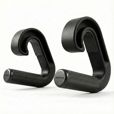 켄수이 스위시: 풀업 바 바벨 및 저항 밴드용 중립 그립 핸들 부착, Black