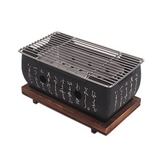 야끼토리 일본음식 1인용 감성 개인화로 미니사이즈 컴팩트사이즈 고기불판 양고기용 소형, 01. 미니화로 정사각 소형, 1개