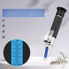 절삭유농도측정기 세제 액체 농도측정기 농축 함량 계측기 검사기 분석기 염도계, 1개, 알루미늄 식품 염도 당도계