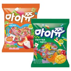 마이쮸필로우(대용량)애플망고+캔털루프284g 써니피치+핑크리치284g 2개1세트, 1개, 568g