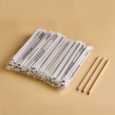 【Virnova】 竹纖維 紙吸管 8x220mm 棕色 尖頭 獨立紙包 100/800/1600/2800入 生物可分解 環保吸管, 1套, 800個裝
