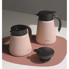 스텐 보냉 보온 주전자 테이블팟 차망 핸드포트 소형 미니 600ML, 1개, 아이보리