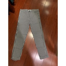 PSGB 黑白細條紋八分褲