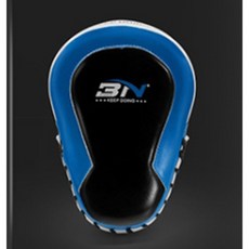 子甄彣璟 新款 BN 防滑 曲手靶 手靶 拳靶 跆拳道靶 散打靶 拳擊 腳靶 陪練靶 踼靶 弧形靶 拳擊手套 重量訓練, 1個, 藍色-單只