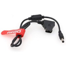 블랙매직 시네마 카메라/블랙매직 비디오 어시스트/쇼군 모니터용 DRRI D-Tap to DC 5.5x2.5mm 코일 케이블, Z2.5DC barrel, 1개