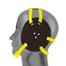 이어가드 mma 귀 보호대 보호구 격투기 그래플링 유도 헤드기어 턱쿠션 가드 주짓수 복싱, 18. 청소년용 블랙옐로우, 1개