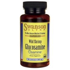 SWANSON 斯旺森 Ultra野蝦氨基葡萄糖膠囊 500mg, 1組, 90顆