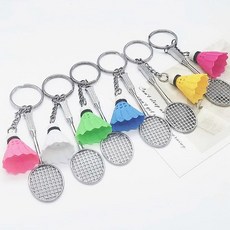 배드민턴라켓 키링 셔틀콕 스포츠 열쇠고리 DD-12394