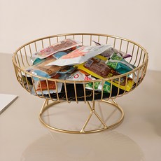 efactory Judy N 室內設計鐵製託盤零食籃, 1個, 黑色