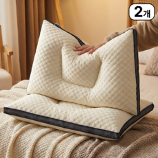 로빈홈즈 베개솜 낮은 경추 베개, 2개, 화이트