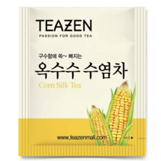 TEAZEN 玉米鬚茶 1.5公克 韓國產 無咖啡因 獨立茶包 清爽解渴, 10個裝, 3g, 3個