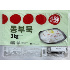 식자재왕 동부묵 절단, 4개, 3kg