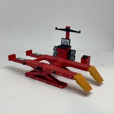 YONO 1:64 휠 얼라인먼트 자동차 정비소 리프트 디오라마 미니어처 세트, 레드, 1개