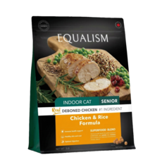 EQUALISM尊爵 熟齡貓 雞肉米配方 機能天然糧 貓糧 貓飼料 尊爵貓飼料, 1.36kg, 1個, 雞