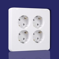 현대일렉트릭 국산 베뉴 매입 4구 콘센트, 1개