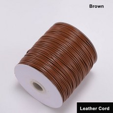 1/1.5mm 칠 로프 실 끈 왁스 코드 용품 보석 꼬임 만들기 면 10m 가죽 팔찌 구슬 2mm 마크라메 공예, 1개, 19 brown