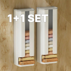 노모레스 무타공 부착식 속옷 양말 정리 수납함, 2개, 화이트그레이