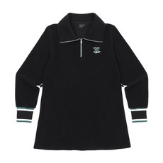 JDX 여성 롱기장 테리 하이넥(X4TLU8488BK)