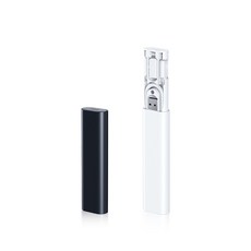 HONG JIN 宏晉 按壓式長型轉接頭收納組：充電線、快充PD轉接、Type-C USB、水果mirco USB、卡槽收納、卡針，多功能整理，告別雜亂, 1個, 白色