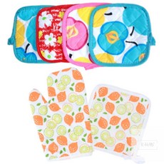 경희의마실 오븐장갑 냄비받침 세트 냄비받침손잡이세트