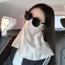 saufuo 掛耳式真絲防曬面罩，護眼角護頸設計