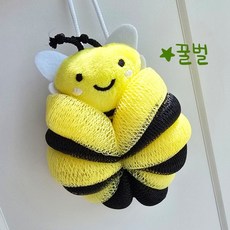 플라워 미니 캔버스백 보조가방 미니 에코백 어린이집 단체 선물 구디백, 1개, 1개입, 샤워볼 (꿀벌)