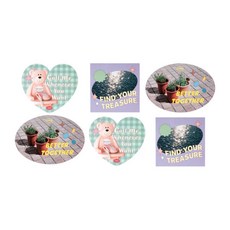 엽서세트 체크베어, 단품, 옵션선택:본품