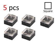 플라스틱 투명 보호 케이스 푸시 버튼 스위치용 사각형 커버 1 개 5/10 개, 02 5 pcs S