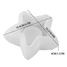 DIY 에폭시 실리콘 레진 몰드 러브 문 스타 캔들 홀더 장식품 콘크리트 시멘트, 01 China Mainland