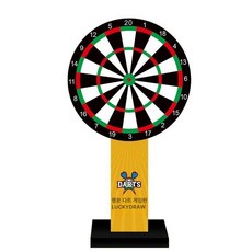 마그네틱 다트판 삼각대 거치대 축제용 게임기 풀세트, 1개, 자석형 60cm 나무 프레임 다트12개포함