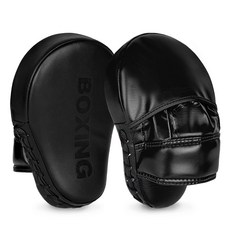 GINGPAI 깅파이 복싱 손 미트 핸드패드 격투기 트레이닝 코치 손미트 BOXSB, 블랙, 1개