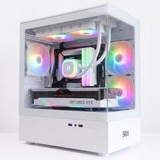 게이밍 조립컴퓨터 조립PC 본체 롤 발로란트 메이플 피파 오버워치 로블록스 데스크탑, 02번 화이트, WIN11 Home, 1GB, 1GB, 옵션