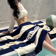 리드홈 써니코스트 특대형 비치타올 제주도 아일랜드 1800x1000mm, 1개, 딥블루