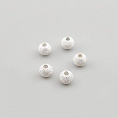 비즈톡 [SVP-91-05]순은펜던트 실버925 은볼 샌딩볼 5mm (내경 1.5mm) 실버볼