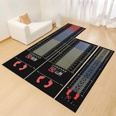 점프대 스텝박스 실내 훈련 매트 두꺼운 미끄럼방지 가정용 운동, 핑크 초중등학생용 250x90 cm 2.5mm