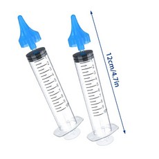 비강 흡인기 24pcs 위한 주사기가있는 전문 주사기 세정기 신생아 위한 안전한 청소기 코 청소기, 02 2pcs 10ml, 2개