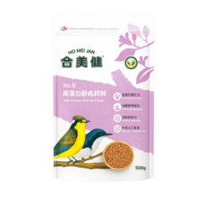 合美健 No.6 高蛋白野鳥飼料, 500g, 1個