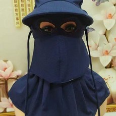 全方位遮臉保暖面罩 一體護頸雙層加厚 騎車擋風防曬透氣, 1個, 藍色2