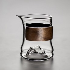 觀山公杯B 加厚耐熱玻璃公道杯 茶具配件, 1個, 觀山公杯A