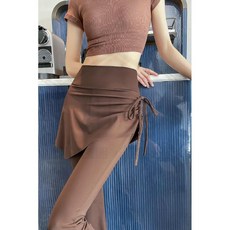 全店折扣 2025春夏薄款高腰外穿裙褲遮胯顯瘦瑜伽運動跑步健身彈力微喇叭褲