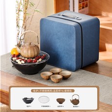 圍爐煮茶全套戶外室內家用烤奶烤紅薯茶具套裝日式戶外燒烤一整套, 南瓜圍爐煮茶電烤爐, 1個