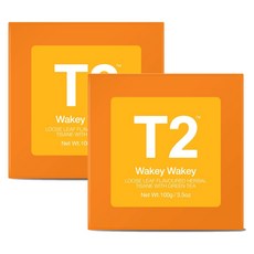 호주 티투 웨이키 웨이키 허브차 잎차 T2 Wakey Wakey Loose Leaf, 100g, 2개, 1개입