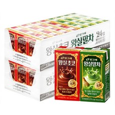 빙그레 왕실드링크 2종 초코맛+말차맛 190ml
